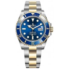 Replica Rolex Submariner Date Blue Dial Steel and Yellow Gold Men‘s Watch M126613LB-0002