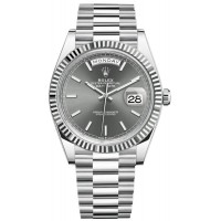 Replica Rolex Day-Date 40 Platinum Slate Dial Men‘s Watch M228236-0013