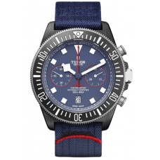 Replica Tudor Pelagos FXD Chrono &quot;Alinghi Red Bull Racing Edition&quot; Blue Dial Fabric Strap Men‘s Watch M25807KN-0001