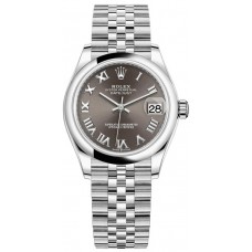 Replica Rolex Datejust 31 Dark Grey Roman Dial Women‘s Watch M278240-0016