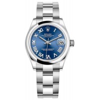 Replica Rolex Datejust 31 Blue Roman Dial Women‘s Watch M278240-0017