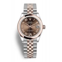 Replica Rolex Datejust 31 Steel and 18kt Everose Gold Chocolate Dial Women‘s Watch M278241-0004
