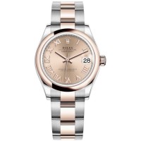 Replica Rolex Datejust 31 Rose Roman Dial Women‘s Watch M278241-0005
