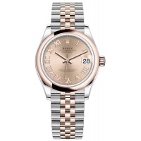 Replica Rolex Datejust 31 Rose Roman Dial Women‘s Watch M278241-0006