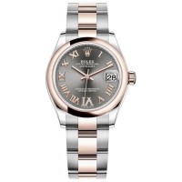 Replica Rolex Datejust 31 Slate Pave Roman Dial Women‘s Watch M278241-0029