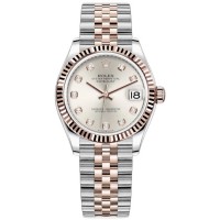 Replica Rolex Datejust 31 Silver Diamond Dial Women‘s Watch M278271-0016