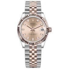 Replica Rolex Datejust 31 Rose Diamond Dial Women‘s Watch M278271-0024