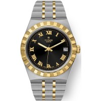 Replica Tudor Royal Black Dial and Yellow Gold Unisex Watch M28403-0003