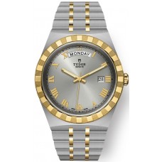 Replica Tudor Royal Silver Dial and Yellow Gold Unisex Watch M28603-0001