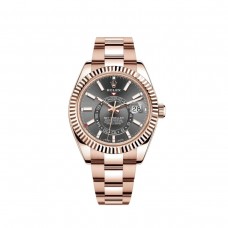 Replica Rolex Sky-Dweller 42mm Slate Dial Rose Gold Men‘s Watch M326935-0007