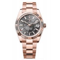 Replica Rolex Sky-Dweller Rose Gold Slate Dial Oyster Men‘s Watch M336935-0004