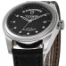 Replica Tudor Glamour Date&amp;Day Black Diamond-Set Dial Black Leather Unisex Watch M56000-0083