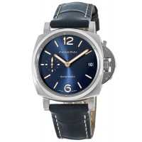 Replica Panerai Luminor Due 42mm Automatic 3 Days Blue Dial Titanium Men‘s Watch PAM00927