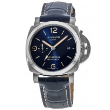 Replica Panerai Luminor 1950 GMT Automatic Blue Dial Men‘s Watch PAM01033