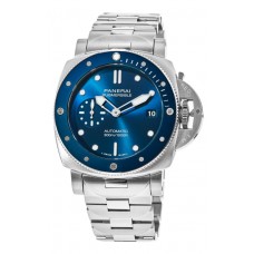 Replica Panerai Submersible Blu Notte Automatic Blue Dial Steel Men‘s Watch PAM01068