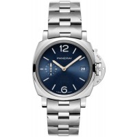 Replica Panerai Piccolo Due Blue Dial Steel Men‘s Watch PAM01123