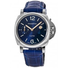 Replica Panerai Luminor Due Luna Blue Dial Men‘s Watch PAM01179