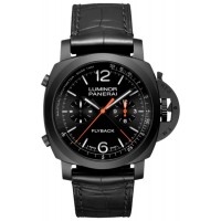 Replica Panerai Luminor Chrono Flyback Ceramica Black Dial Men‘s Watch PAM01298