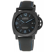 Replica Panerai Luminor Marina Carbotech Automatic Black Dial Rubber Strap Men‘s Watch PAM01661