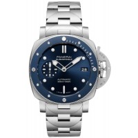 Replica Panerai Submersible Blu Notte Automatic Blue Dial Steel Men‘s Watch PAM02068