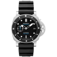 Replica Panerai Submersible Black Dial Rubber Strap Men‘s Watch PAM02683
