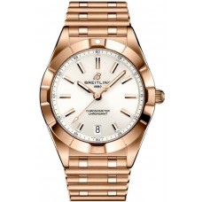 Replica Breitling Chronomat Quartz 32 White Dial Rose Gold Women‘s Watch R77310101A1R1
