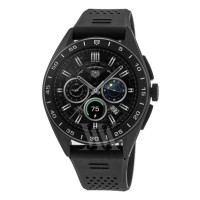 Replica Tag Heuer Connected Calibre E4 - 45mm Black Dial Rubber Strap Men‘s Watch SBR8A80.BT6261