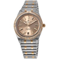 Replica Breitling Chronomat Automatic 36 Copper Diamond Dial Rose Gold and Women‘s Watch U10380591K1U1