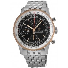 Replica Breitling Navitimer 1 Chronograph 41 Steel &Rose Gold Black Dial Men‘s Watch U13324211B1A1-PO