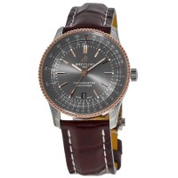 Replica Breitling Navitimer Automatic 41 Grey Dial Rose Gold &Steel Case Men‘s Watch U17326121M1P2
