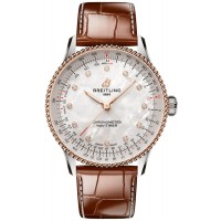 Replica Breitling Navitimer Automatic 36 Diamond Gold &Steel Women‘s Watch U17327211A1P1