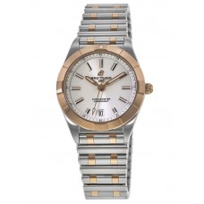 Replica Breitling Chronomat Quartz 32 White Diamond Dial Rose Gold &Steel Women‘s Watch U77310101A1U1