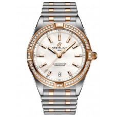 Replica Breitling Chronomat Quartz 32 Rose Gold &Steel Diamond Women‘s Watch U77310591A2U1