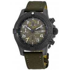 Replica Breitling Avenger Chronograph 45 Night Mission Green Dial Titanium Case Men‘s Watch V13317101L1X2