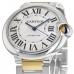 Replica Cartier Ballon Bleu de Cartier Silver Dial Two-Toned Steel Women‘s Watch W2BB0030