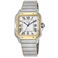 Replica Cartier Santos De Cartier Silver Dial Men‘s Watch W2SA0009