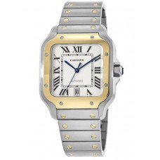 Replica Cartier Santos De Cartier Silver Dial Men‘s Watch W2SA0009
