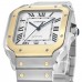 Replica Cartier Santos De Cartier Silver Dial Men‘s Watch W2SA0009