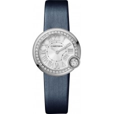 Replica Cartier Ballon Blanc Silver-tone Dial Diamond Women‘s Watch W4BL0002