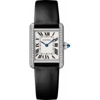 Replica Cartier Tank Must Small Silver Dial Diamond Women‘s Watch W4TA0016