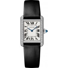 Replica Cartier Tank Must Small Silver Dial Diamond Women‘s Watch W4TA0016