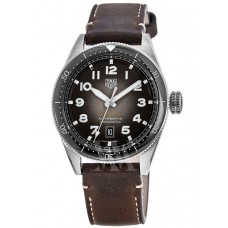 Replica Tag Heuer Autavia Calibre 5 Chronometer Black Dial Brown Men‘s Watch WBE5114.FC8266