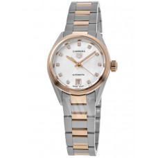 Replica Tag Heuer Carrera Automatic Diamond Dial Rose Gold &Steel Women‘s Watch WBN2450.BD0569