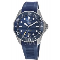 Replica Tag Heuer Aquaracer 300M Automatic Blue Dial Rubber Strap Men‘s Watch WBP201B.FT6198