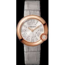 Replica Cartier Ballon Blanc Silver Dial Women‘s Watch WGBL0005