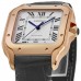 Replica Cartier Santos De Cartier Large Automatic Silver Dial Grey Men‘s Watch WGSA0019