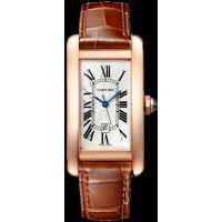 Replica Cartier Tank Americaine Silver Dial Rose Gold Unisex Watch WGTA0046