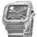 Replica Cartier Santos De Cartier Skeleton Dial Men‘s Watch WHSA0015