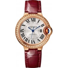 Replica Cartier Ballon Bleu 18kt Rose Gold Diamond Women‘s Watch WJBB0033