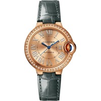 Replica Cartier Ballon Bleu de Cartier Rose Gold Diamond Women‘s Watch WJBB0076